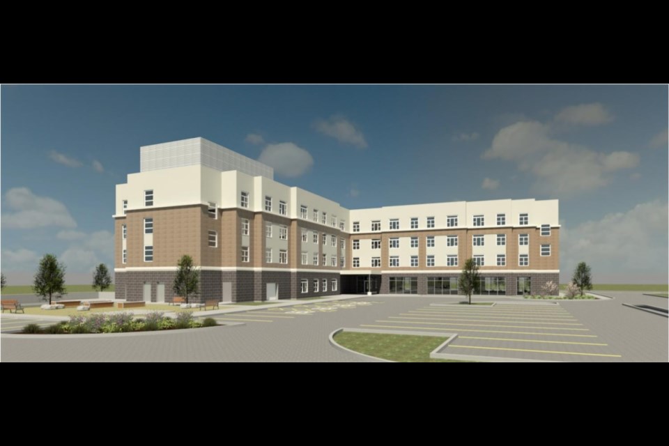 Preliminary artist rendering of a new affordable housing build at 125 Simcoe Road in Bradford. Contributed image