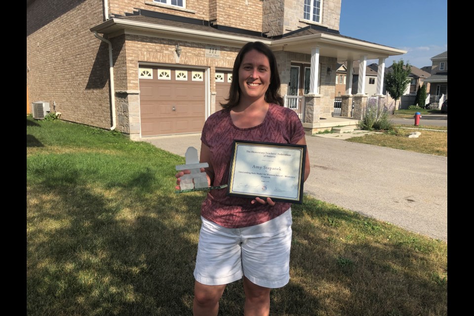 Chris Hadfield Public School teacher Amy Stepanek has been recognized with the Outstanding Role Model to Women Award from the Elementary Teachers' Federation of Ontario. Natasha Philpott/BradfordToday