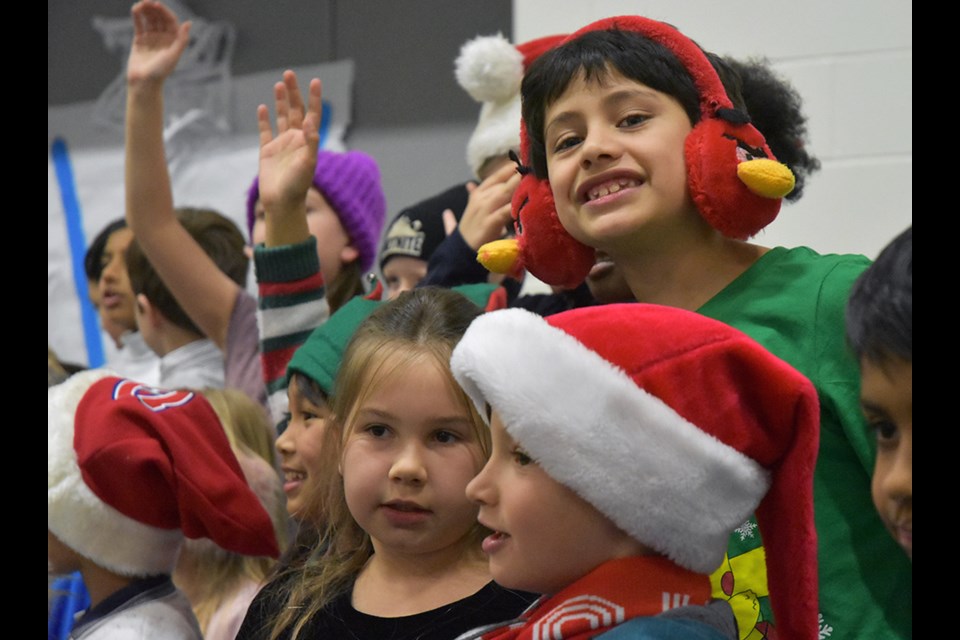 Primary students performed 'On With the Snow' winter concert at Fred C. Cook Public School in Bradford. Miriam King/Bradford Today