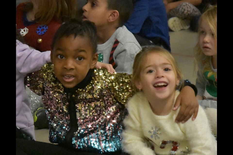 Students at Fieldcrest Elementary School donned their most festive sweaters, Dec. 18, and sang carols and winter songs. Miriam King/Bradford Today