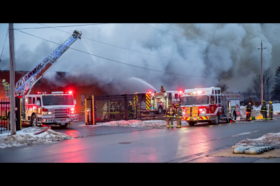 UPDATE Crews battling industrial fire in Schomberg (4 photos