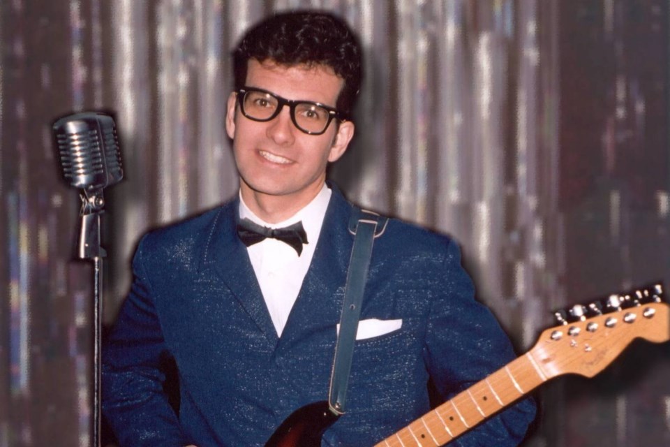 This Buddy Holly tribute artist will be performing at the Danube Seniors Leisure Centre this weekend. Submitted photo 