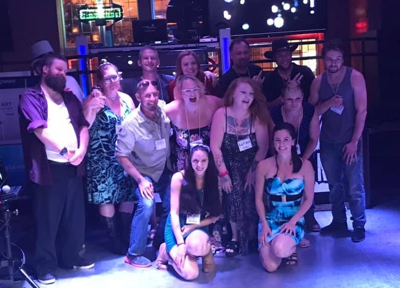 The competitors in Village Inn Idol with organizer Jackie Kozak (front centre). Submitted photo 