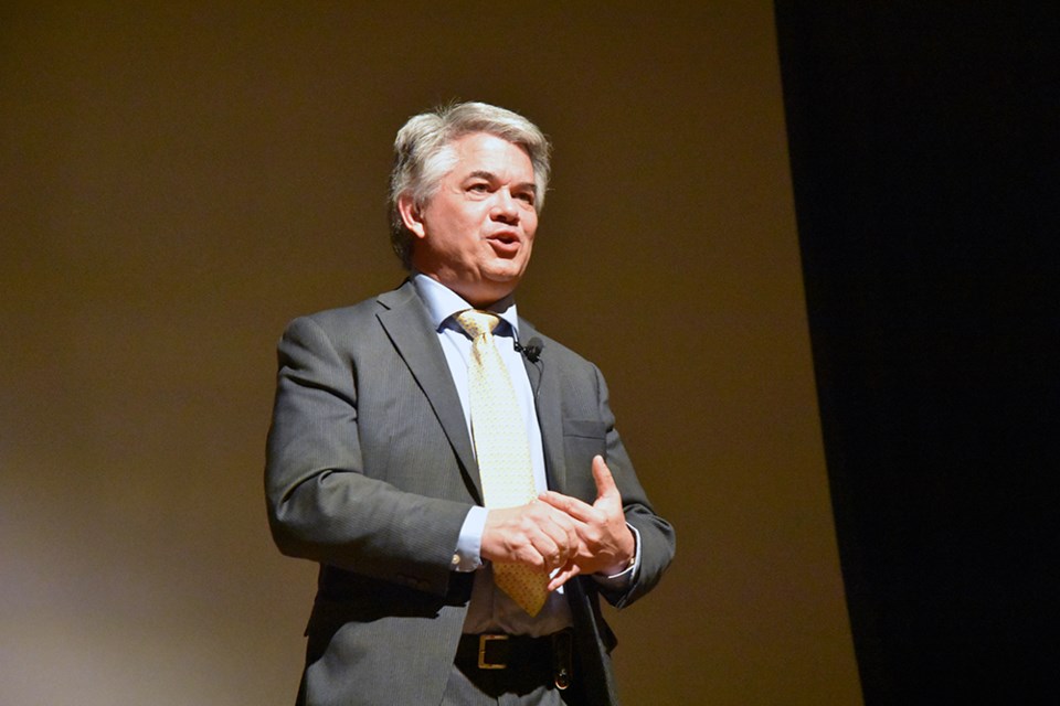 Dr. Blair Feltmate, head of the Intact Centre on Climate Adaptation, was guest speaker at the 68th Annual General Meeting of the Lake Simcoe Region Conservation Authority, held in Newmarket Jan. 25. Miriam King/Bradford Today