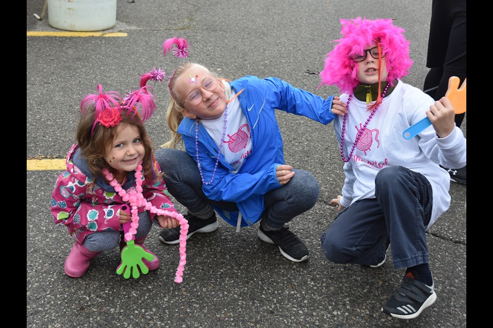 Young members of Peggy’s Team dressed up to participate in the Run for the Cure. Miriam King/BradfordToday