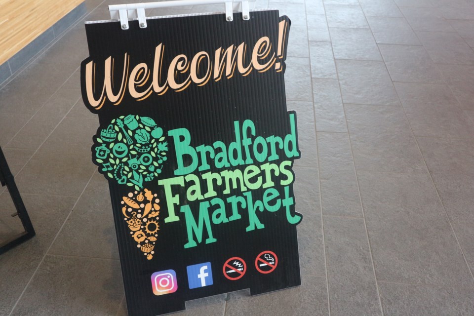 The Indoor Bradford Farmers' Market at the BWG Library. Natasha Philpott/BradfordToday                              