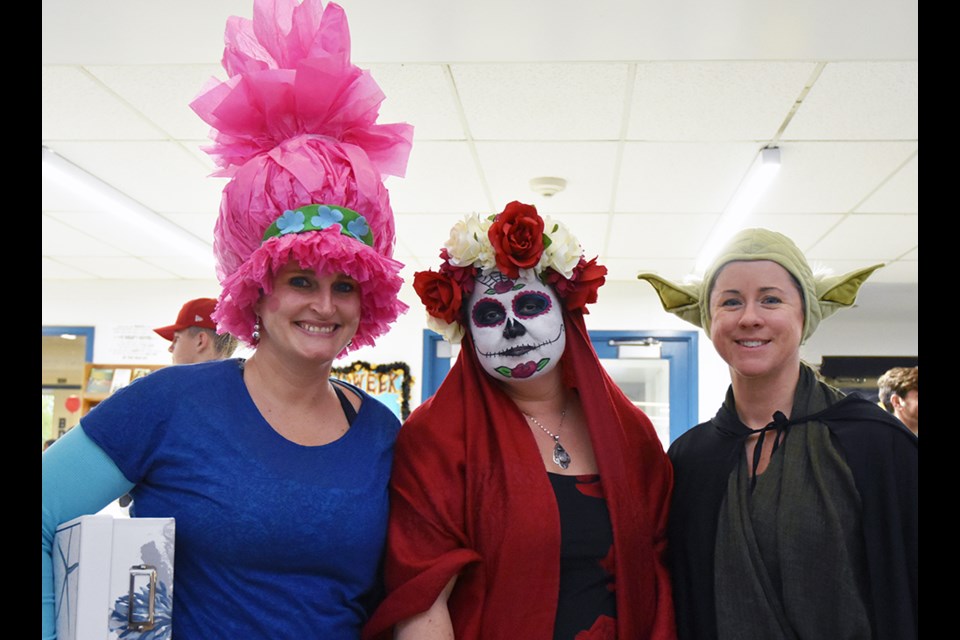 BDHS Teachers got into the Halloweek spirit, last year. Miriam King/Bradford Today 