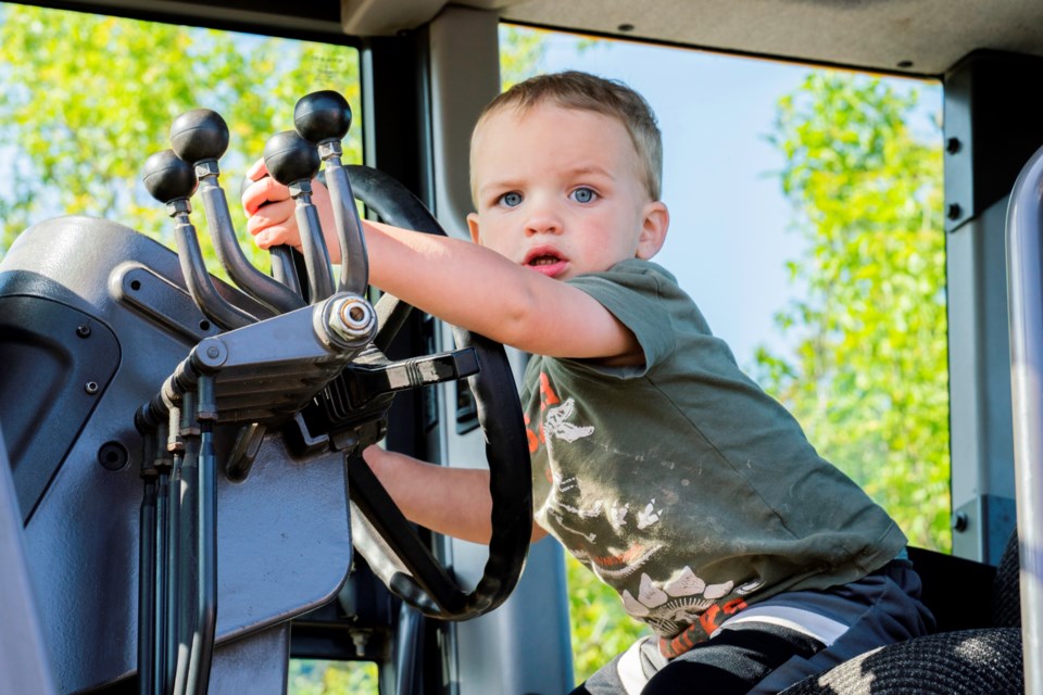 Kids of all ages were able to experience all sorts of trucks and equipment from the Town of Bradford, Bradford Fire, South Simcoe Police and Simcoe County Paramedics at Wednesday's Touch a Truck event that attracted 3,000 people. 