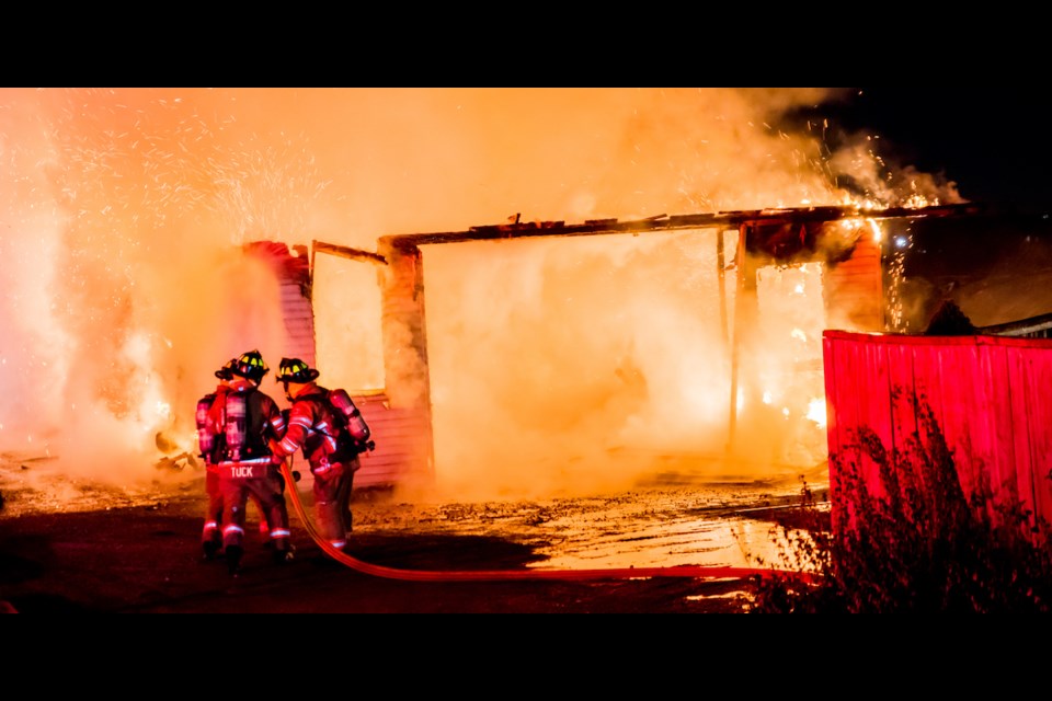 Fire crews responded to a structure fire on Pumphouse Road on Thursday, March 4, 2021