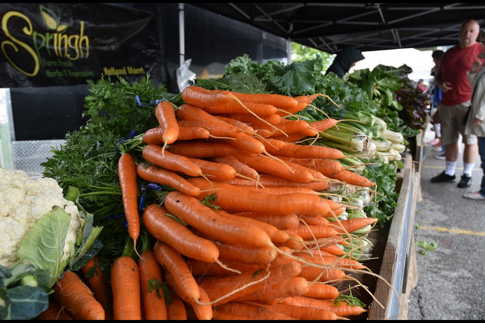 Carrots fresh from the Holland Marsh, at Springh Gardens. Miriam King/BradfordToday