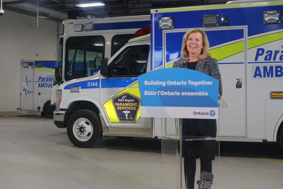 Deputy Premier and Minister of Health Christine Elliott announces Southlake Community Ontario Health Team as one of the first 24 teams in the province to implement the new model of health care.  Natasha Philpott/BradfordToday
