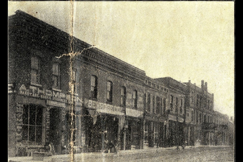 Andrew Thompson’s hardware store was located at the southwest corner of Holland Street and Simcoe Road, in the building that until recently was Kenzington Burger Bar.