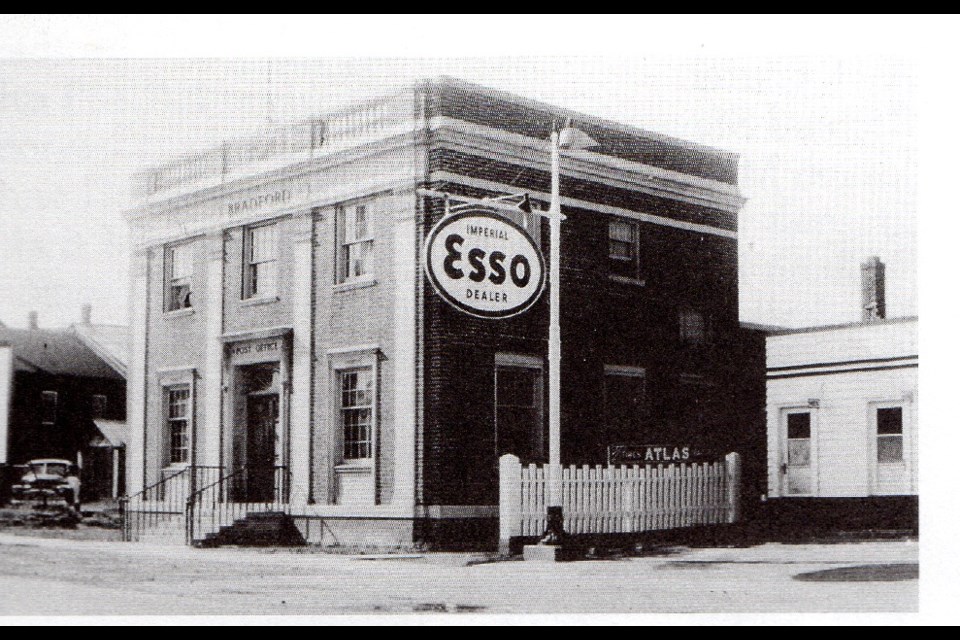 The post office before it was relocated to John and Barrie streets.