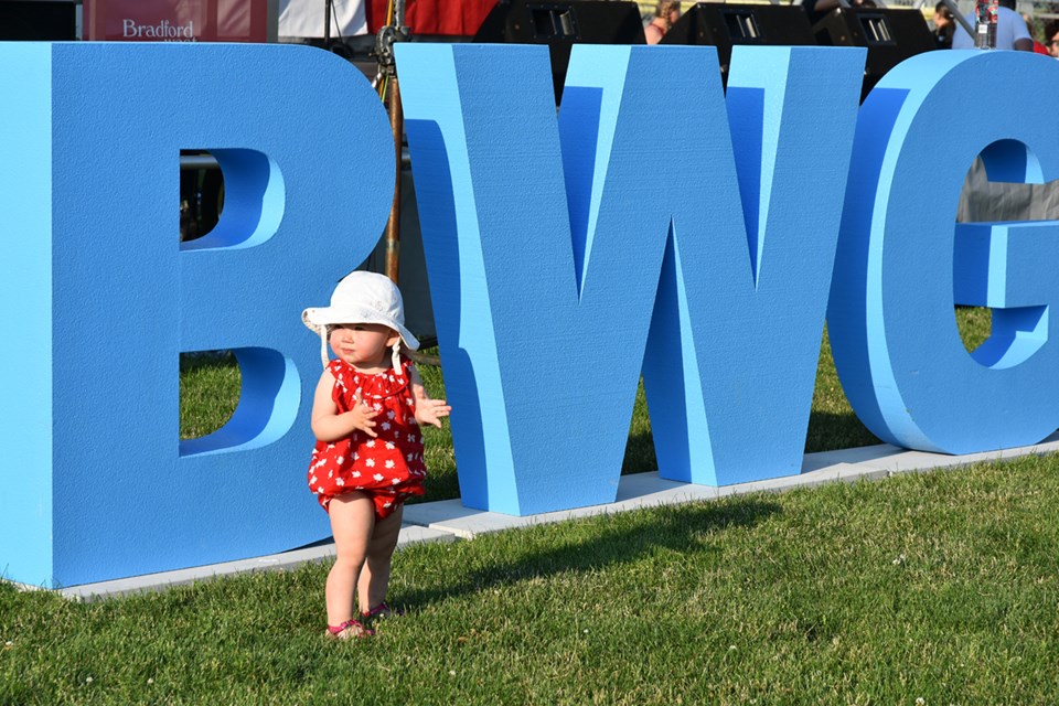 Emma 1, enjoys her first Canada Day. Miriam King for BradfordToday