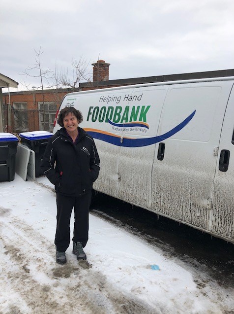 Helping Hand Food Bank volunteer, Laura Simon./Brent Fellman for BradfordToday.