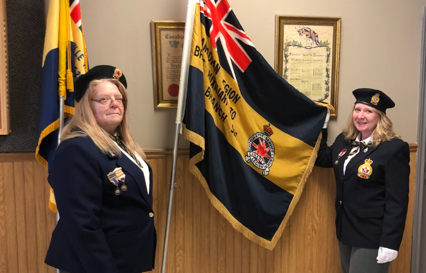 Bradford Ladies Auxiliary president Carol-Anne Haxton, right, and treasurer Sharon Summerville welcome ladies who would like to join their group.