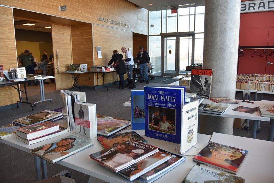 Book lovers paid a premium for hard-cover and coffee table books; most were priced at $2. Miriam King/Bradford Today
