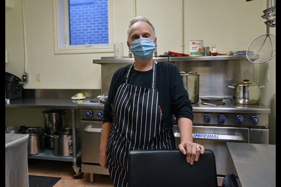 Alice Organ, back in the kitchen at the Bradford Legion, on a Friday night.