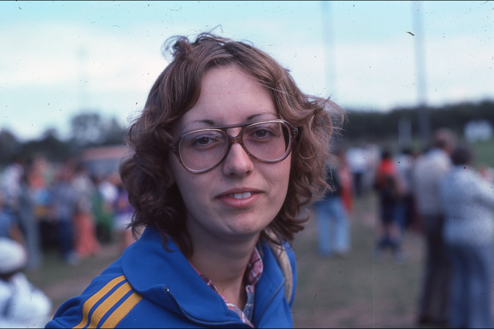 Susan Wright is shown in the summer of 1978.