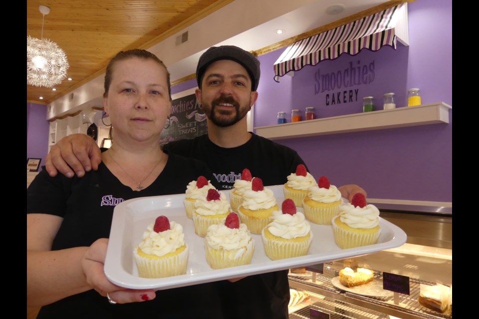 Melinda Coady and John Da Silva own Smoochies Cakery in Bradford West Gwillimbury. Jenni Dunning/BradfordToday