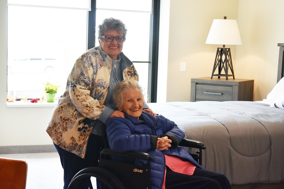 Nancy Young and her mother Lylia Culbert check out a suite at The Elden. Miriam King/BradfordToday