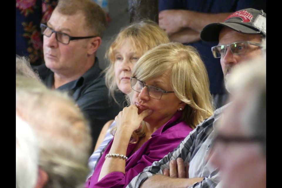 Residents listen to discussions at a public meeting about Quaint House. Jenni Dunning/BradfordToday