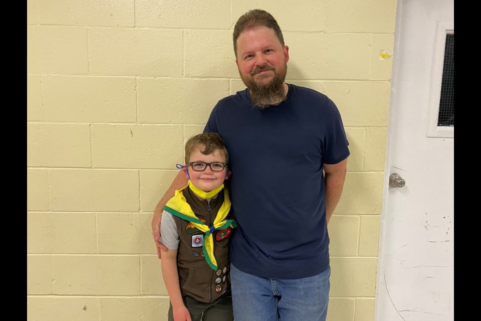 Jason Doyle and son, Charlie