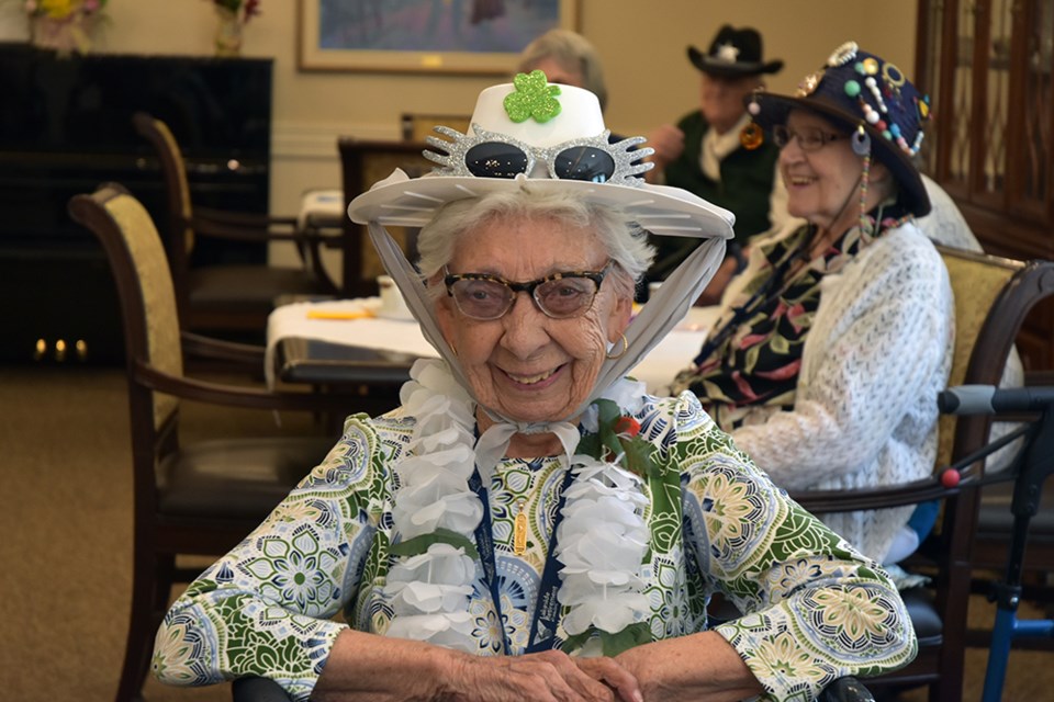 Hats gone wild, at Lakeside Retirement residence's Mad Hatter's Tea Party in Alcona on May 24, 2019. Miriam King/Bradford Today