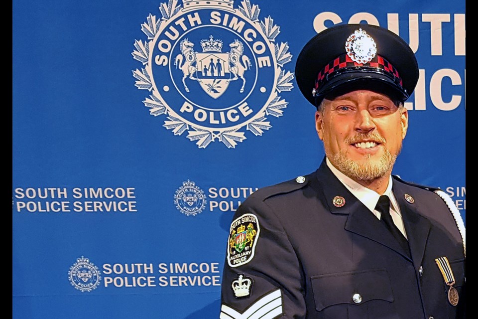 Auxiliary Staff Sgt. Rick Young, of the South Simcoe Police. | Submitted
