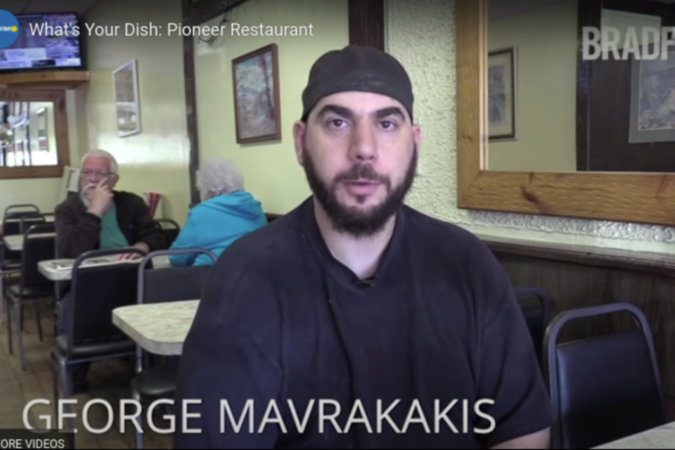 George Mavrakakis, owner of Pioneer Restaurant, died in a crash in Bradford on Tuesday.