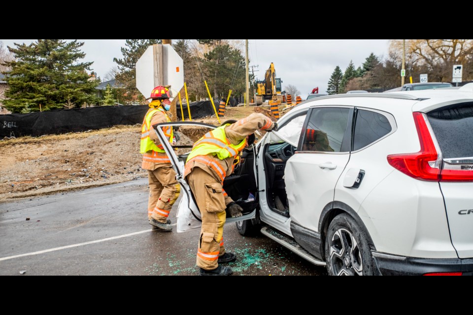 Bradford Fire and Emergency Services, Paramedics and South Simcoe Police responded to a two vehicle MVC at the intersection of Hwy 27 and Line 5 in Bradford on Sunday morning. 