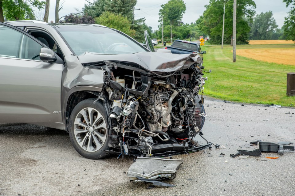 First responders were called to the scene of a serious collision in Bradford West Gwillimbury on Aug. 4, 2022