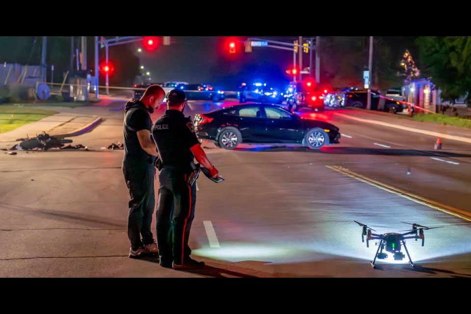 A 25-year-old East Gwillimbury man was killed after the motorcycle he was driving collided with a car on Tuesday night at the corner of Holland Street West and Collin Avenue in Bradford.