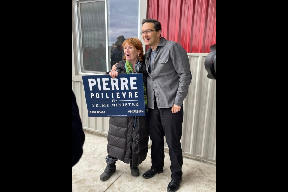 Federal PC Leader Candidate Pierre Poilievre poses for pictures with supporters in East Gwillimbury March 26, 2022