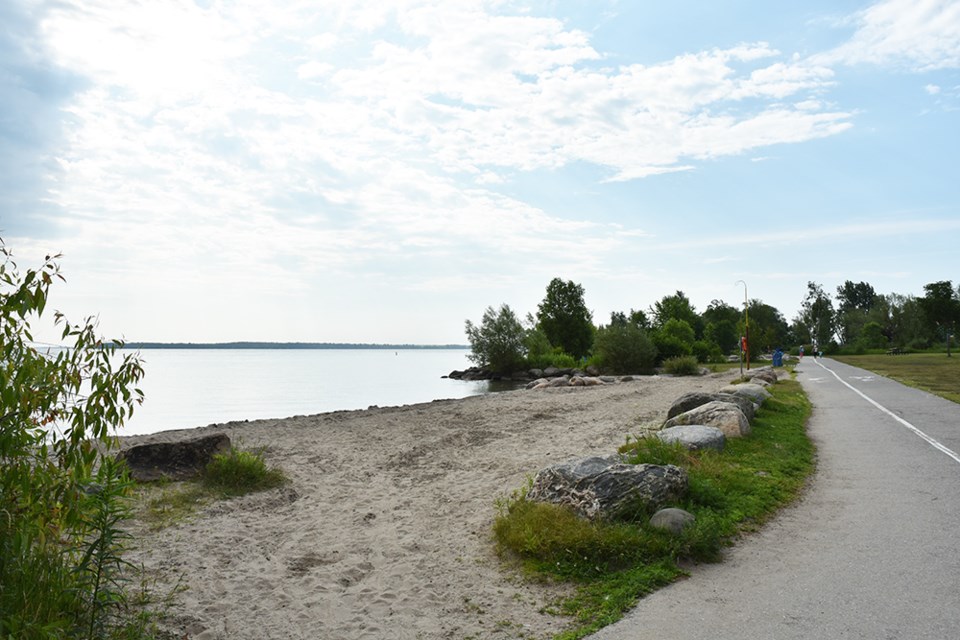 A view of a beach at Innisfil Beach Park, before the crowds arrive on the weekend. Miriam King/Bradford Today