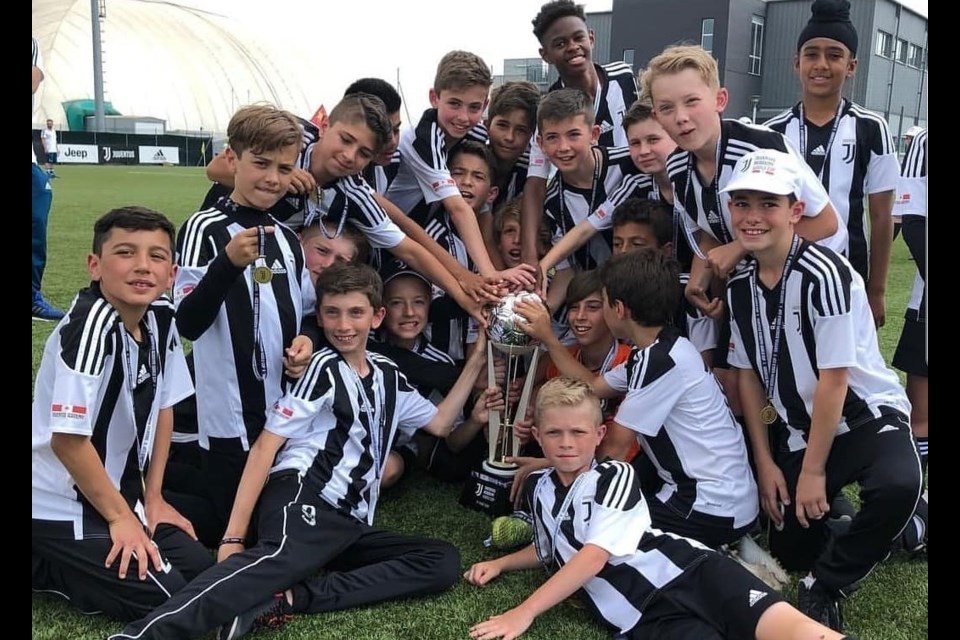 Luca Venditti's team from Juventus Academy Toronto placed 3rd in the inaugural under-11/under-12 Juventus World Cup. Submitted photo 