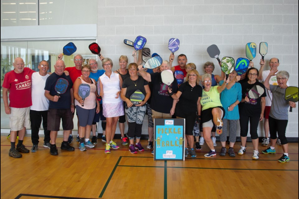 Pickleball enthusiasts picked up paddles on Friday to raise money for Hospice Simcoe. Jessica Owen/BarrieToday