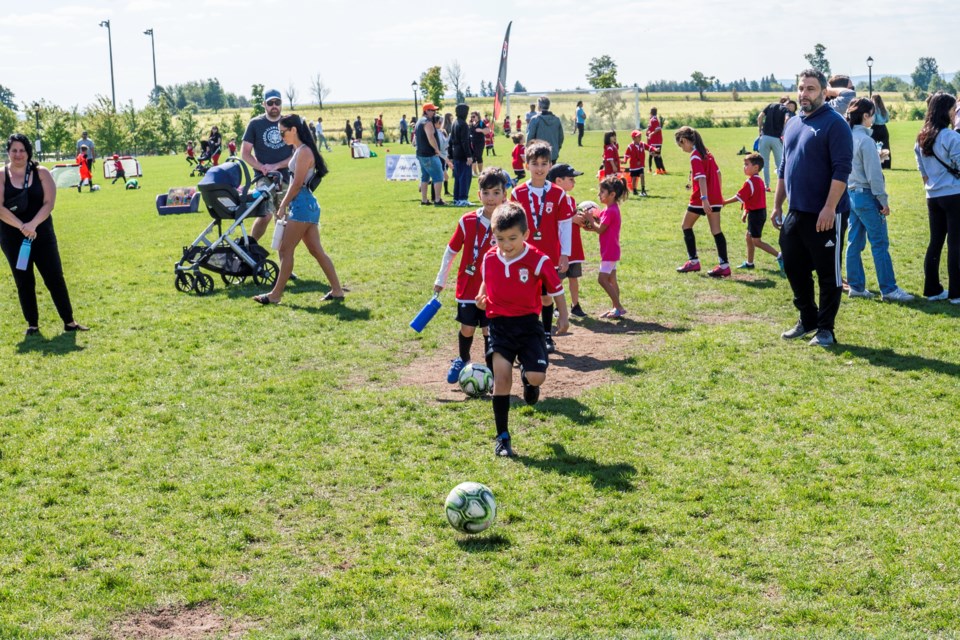 Games and activities were provided for the Bradford Wolves and their families Saturday.