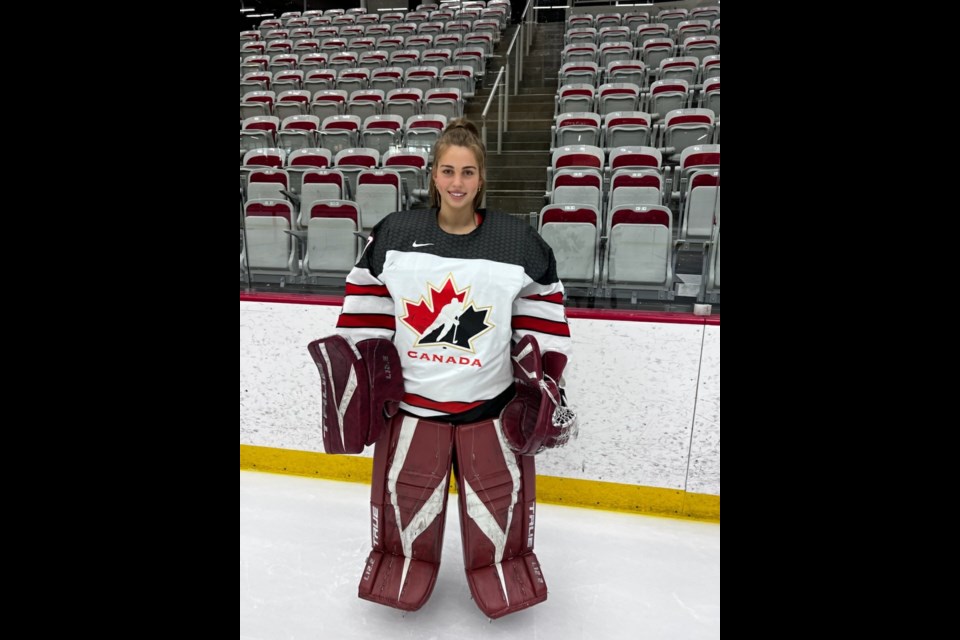 Hannah Murphy in Calgary this weekend playing for Team Canada’s Development Team