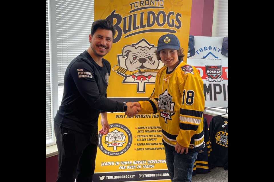 Bradford's Lynkin Heath, a goalie for the AAA York-Simcoe Express, has been selected to play for the Toronto Bulldogs in the prestigious Brick Invitational Tournament in Edmonton this summer.
