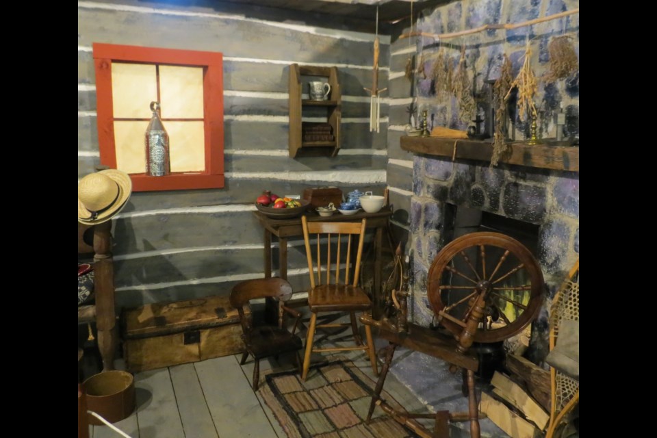An early settlers cabin comes to life within the museum. Andrew Hind for BradfordToday