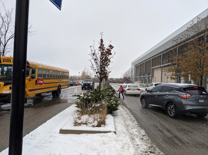 Parents concerned over new bus stop in front of the BWG ...