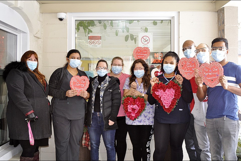 Bradford LOFT staff were overjoyed to receive handmade Valentine's cards compliments of RBC staff and local youth. 