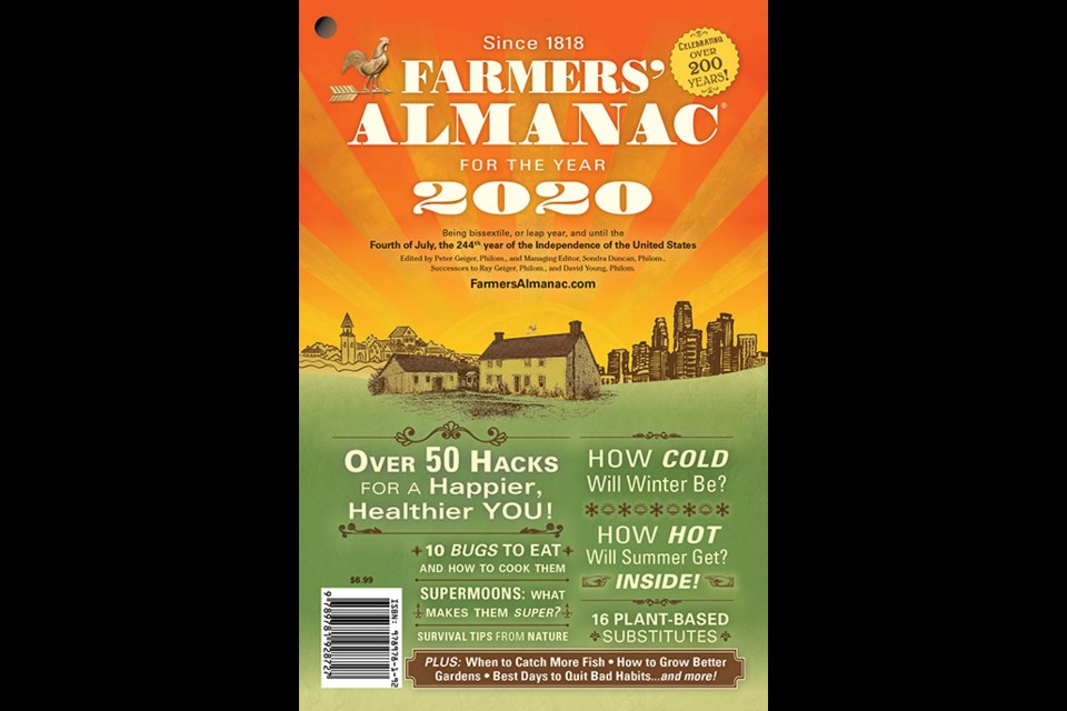 The 2020 edition of the Farmers' Almanac. Submitted by the Farmers' Almanac.