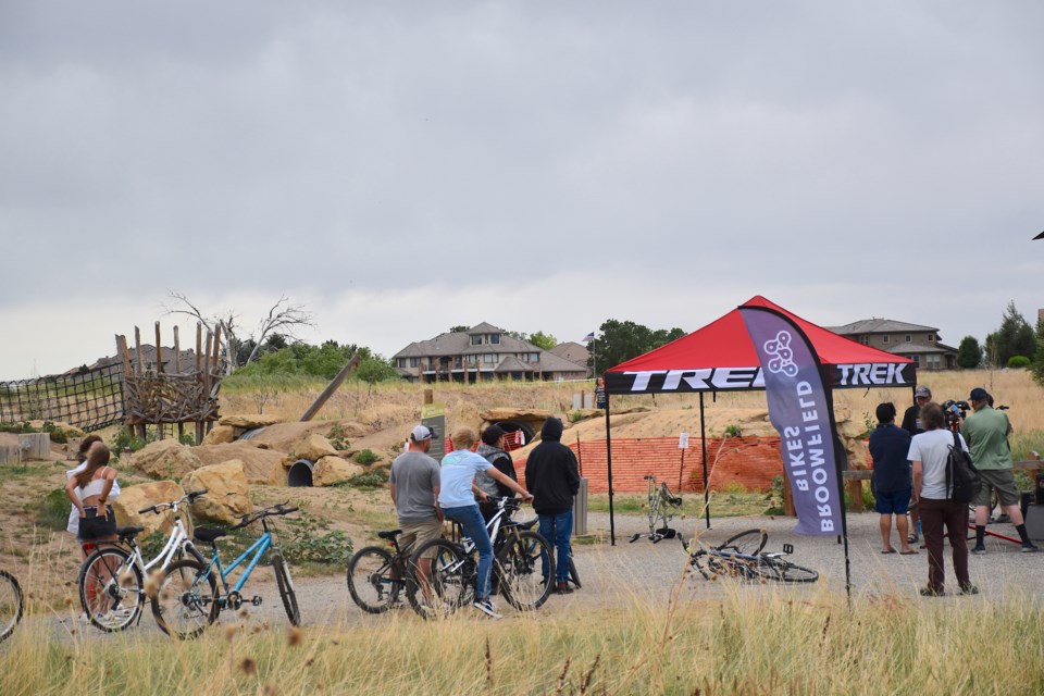 Broomfield Bikes held a repair event at McKay Bike Park on Thursday. 