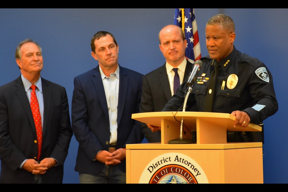 Thornton Police Chief Terrence Gordon detailed perks of forming an agency partnership to aid victims of  domestic violence on Monday. 