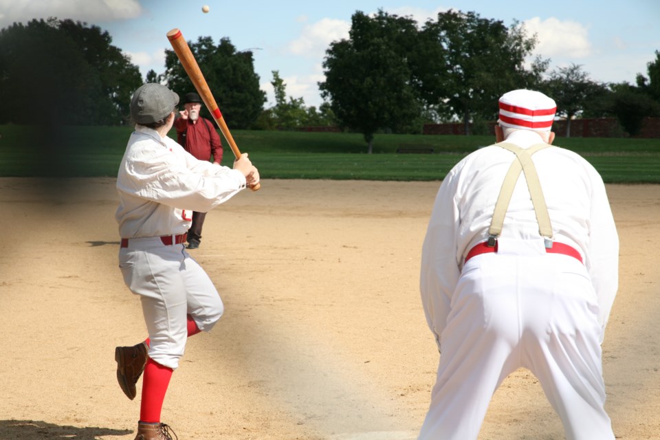 Vintage base ball game played at Zang Spur Park on Oct. 1, 2022