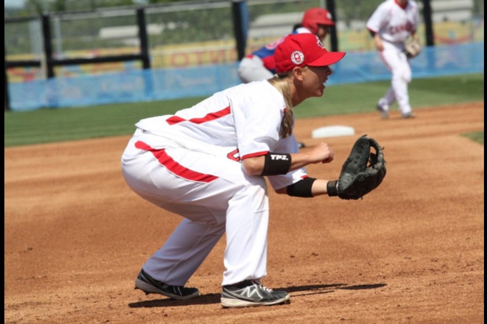 Ashley Stephenson takes the field for Canada's National Women's Baseball Team. The Dr. Frank J. Hayden Secondary School teacher said coaching within the Blue Jays organization is a dream come true.