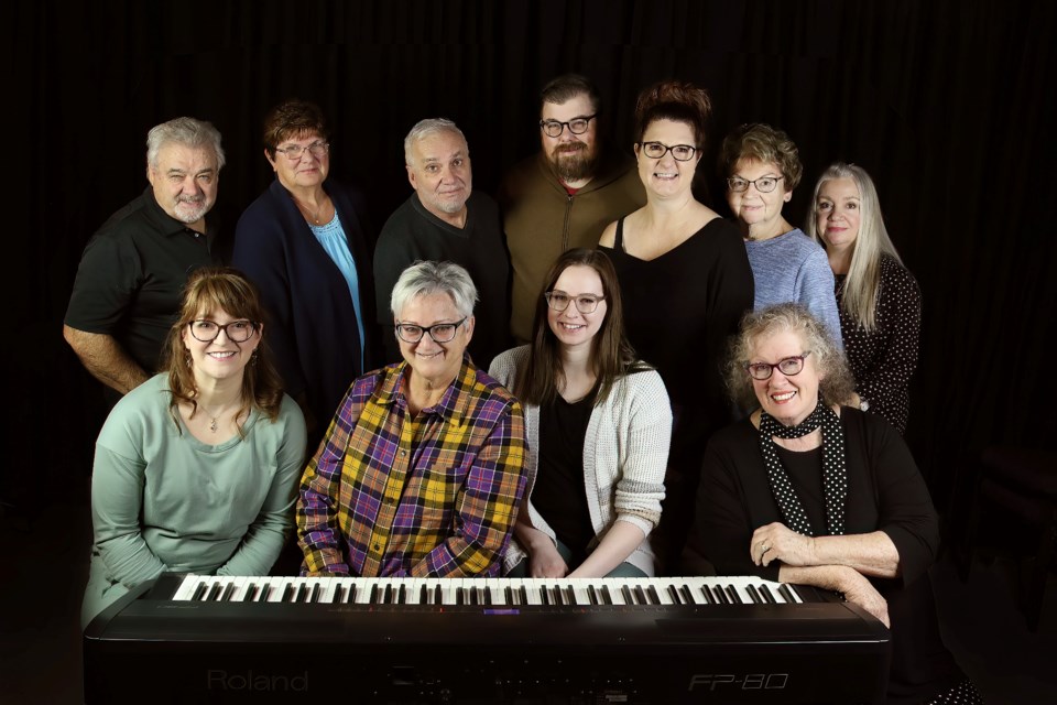 Crew Department Heads for the 2023 Music Hall production include (front row, left to right) choreographer Lauren Shepherd, music director Donna Dunn-Albert, Aislynn Curran, Carol MacKenzie; (back row, left to right) Michael Belton, Glenys Baker, Rick MacKenzie, director Danny Harvey, stage manager Barb Bryant Osborne, Sharron Clerk and costume designer/coordinator Mary Buzzelli.