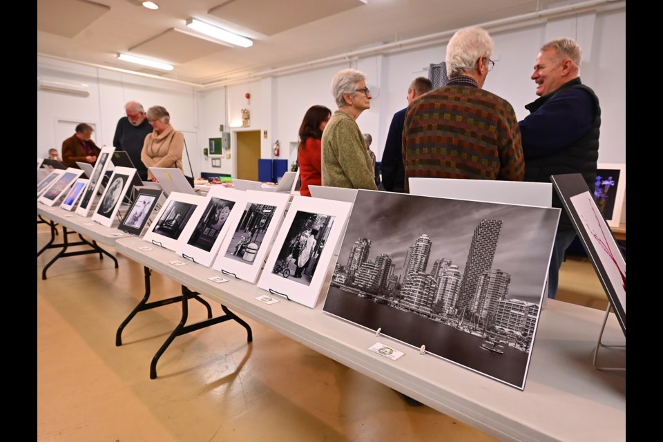 Works on display at the Dec. 12 show hosted by the Trillium Photographic Club.
